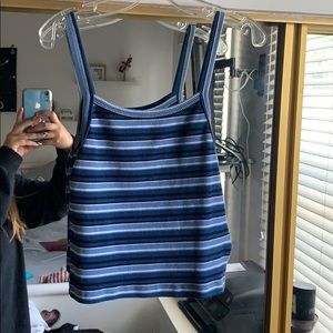 Brandy Melville Striped Crop Top